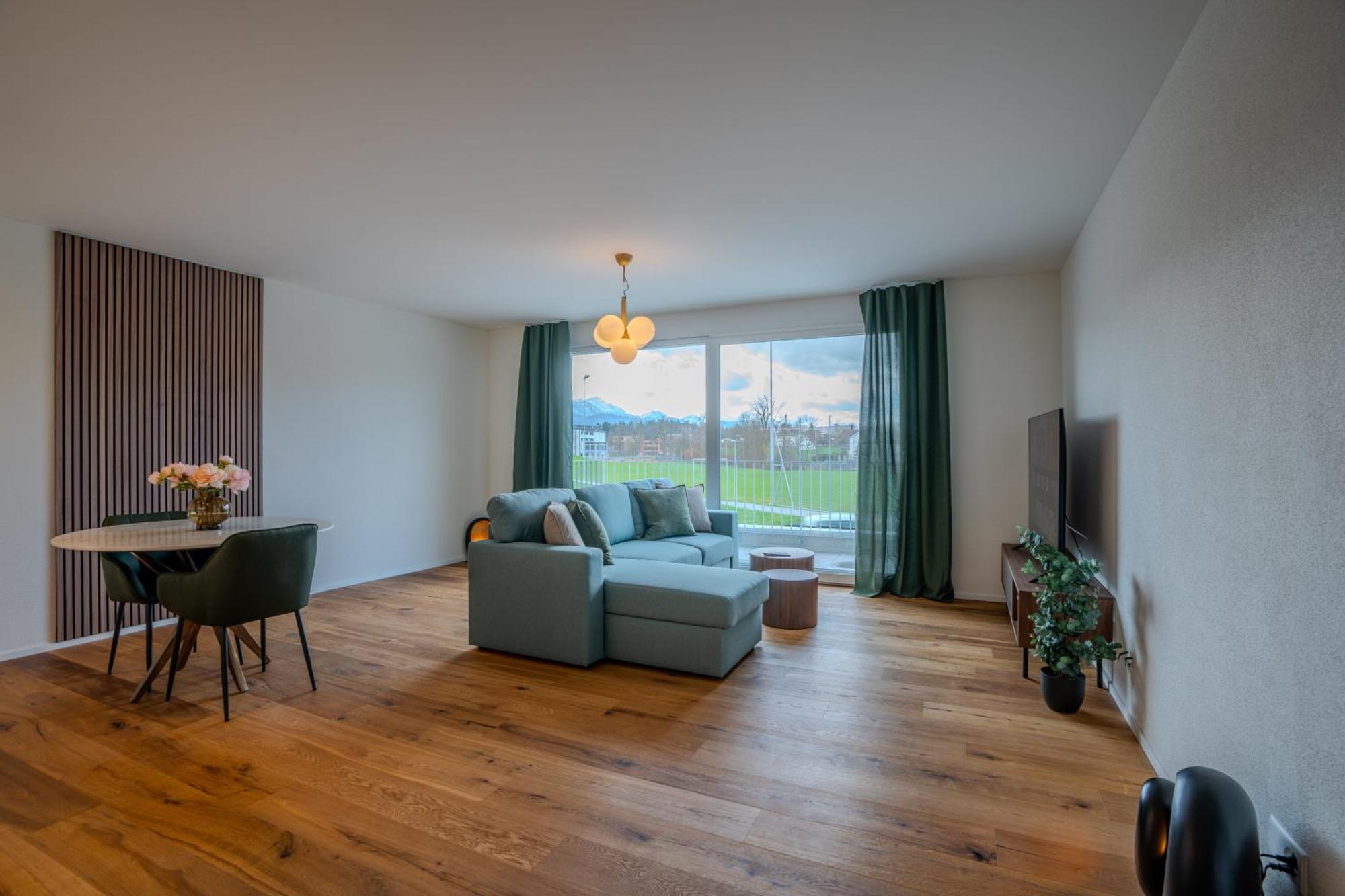 Visionary Hospitality Rothenburg, Lucerne - Premium Apartments With Free Parking, Washer, Kitchen, Terrace, 15' City المظهر الخارجي الصورة